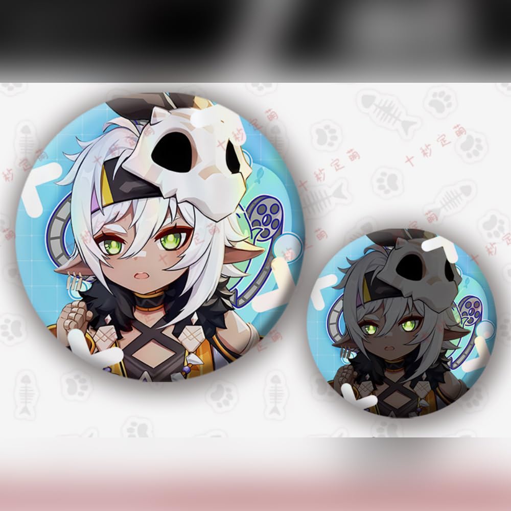 ナタ　缶バッジ 2個セット Amazon.co.jp: 原神 げんしん シトラリ バッジ 2個セット